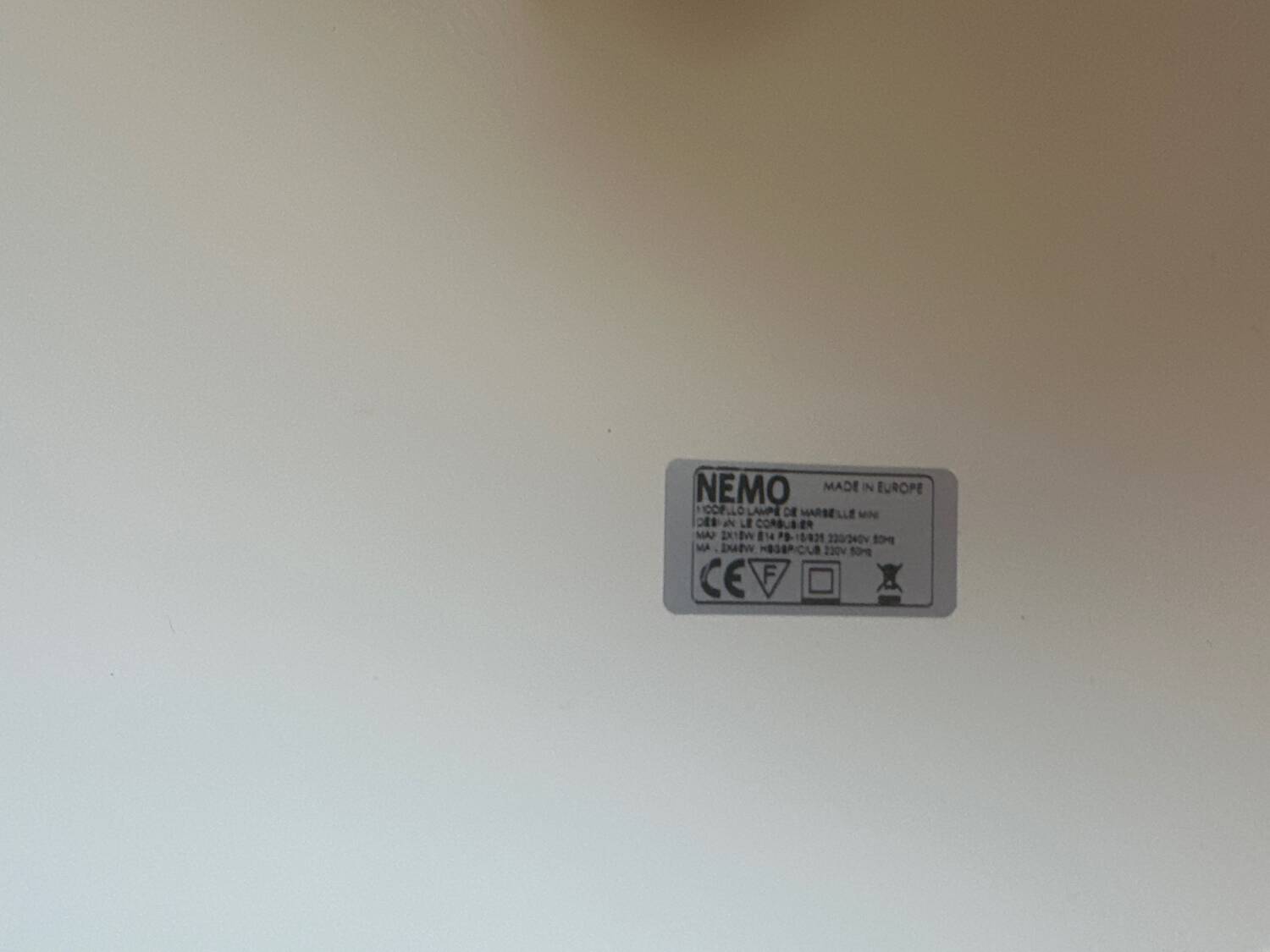 Lampe de marseille mini Nemo Le Corbusier neuve