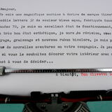 Olivetti Lettera 32 blue typewriter