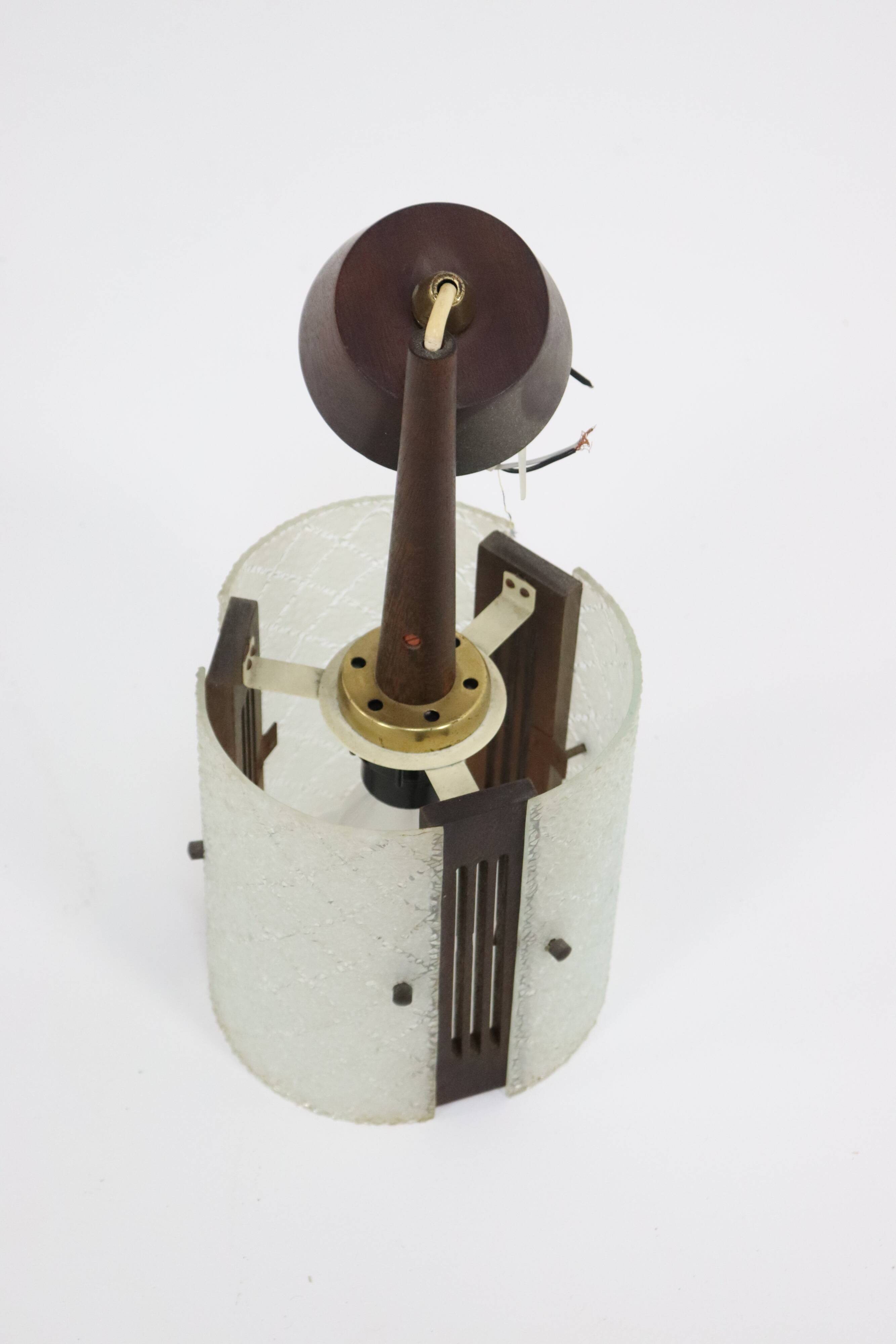 vintage  Glazen hanglamp 'Meerhoven'