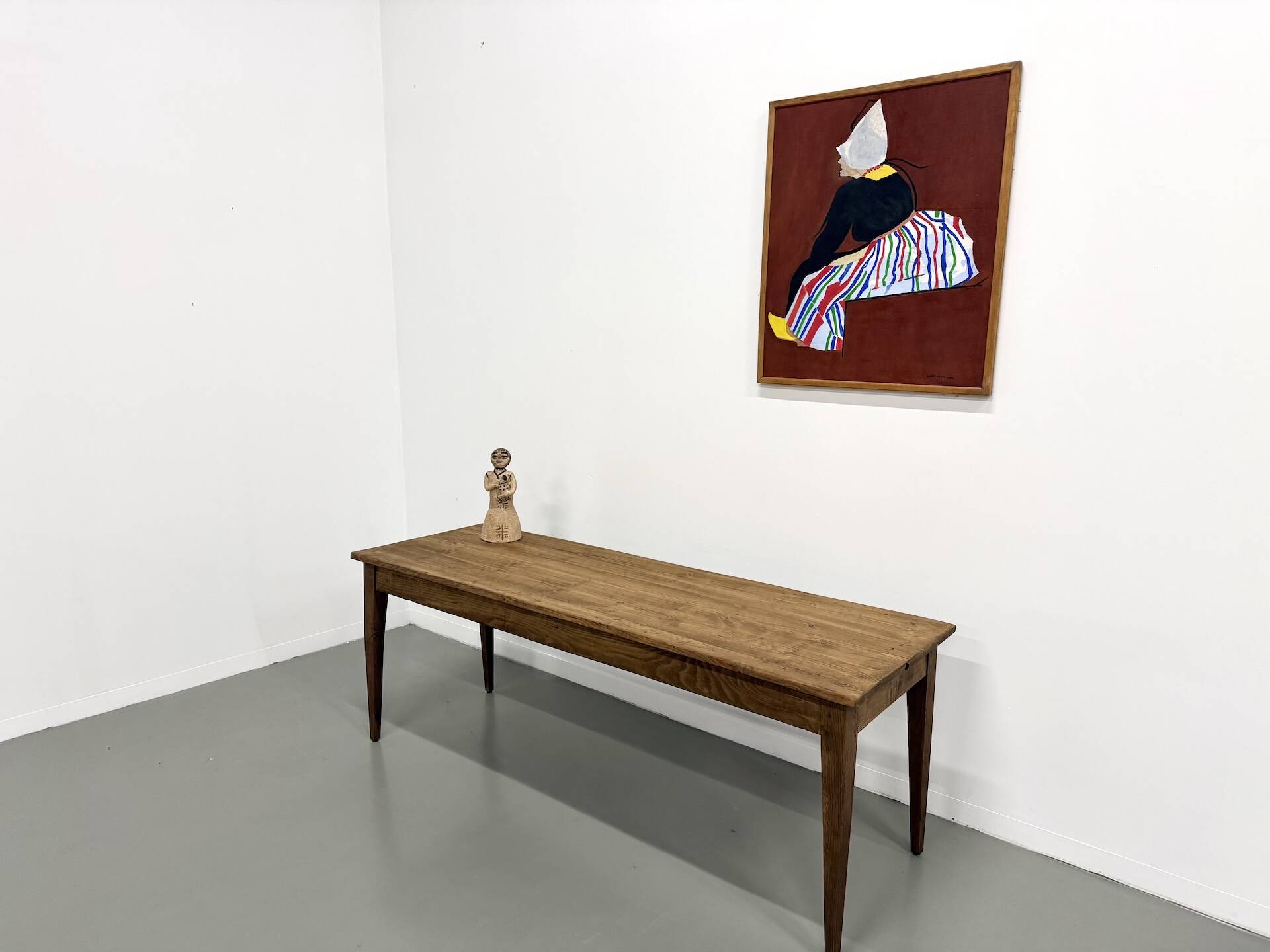 Farm table with tapered legs, 1950s