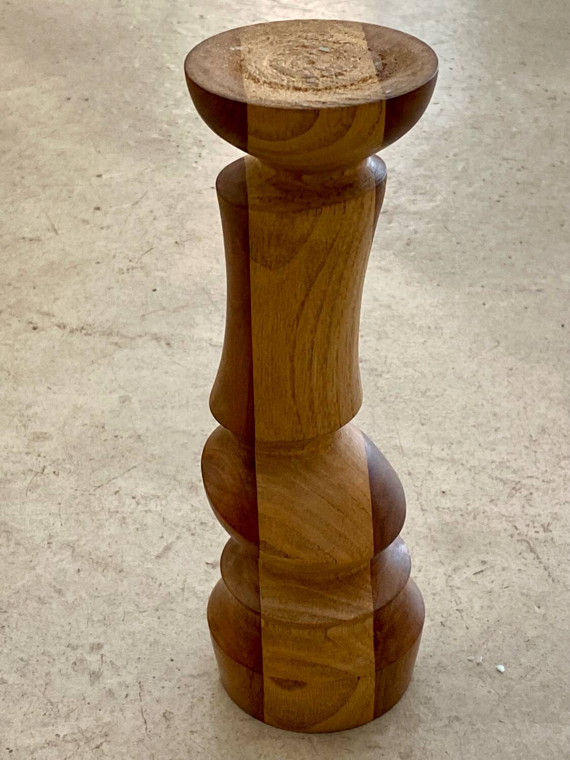 Wooden candle holder