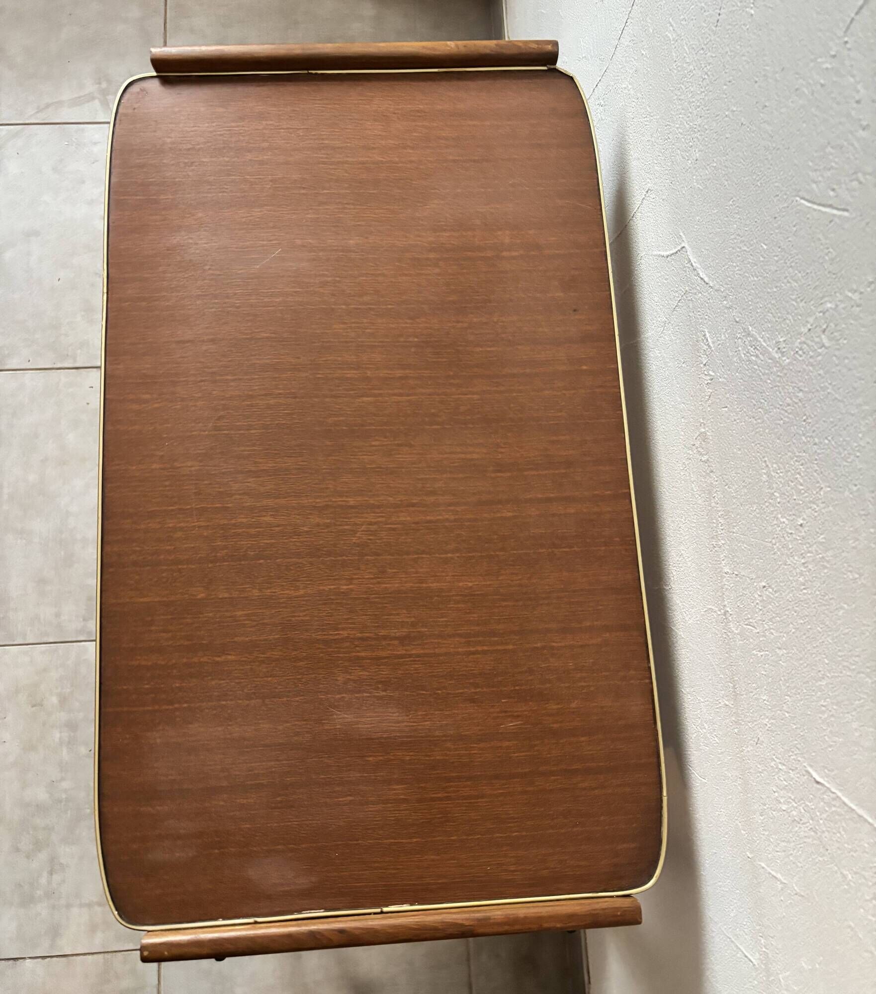 Sideboard / Vintage Scandinavian bar cart in teak (1960s)