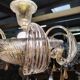 Important lustre Murano in transparent blown glass