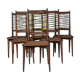 Chaises 1950 chêne, cannage et scoubidou