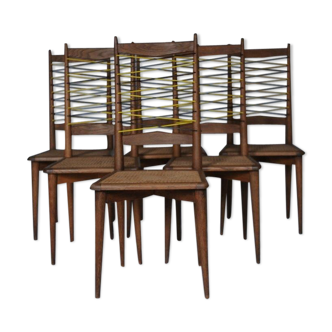 1950 Oak chairs, canning and scoubidou