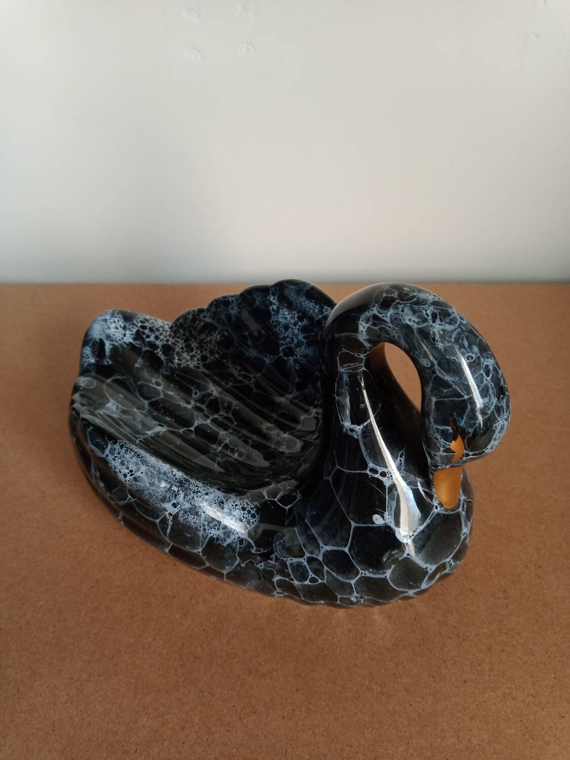 Vintage zoomorphic swan soap dish