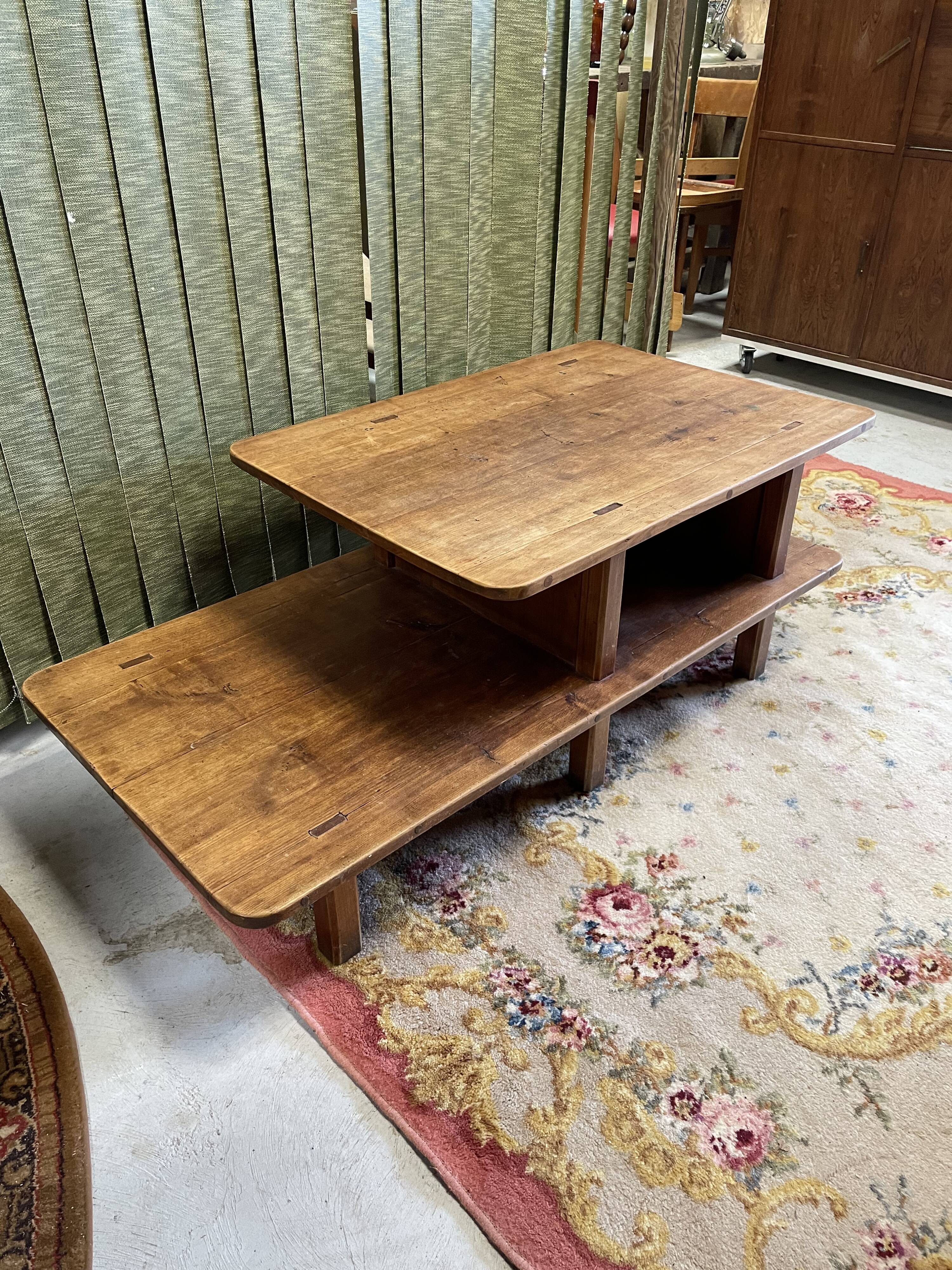 Vintage wood coffee table 50/60