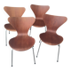 4 "Ant" chairs by Fritz Hansen number 0164 refurbished