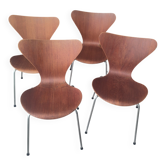 4 "Ant" chairs by Fritz Hansen number 0164 refurbished