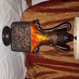 Floor lamp, vintage 70's ceramic enamel