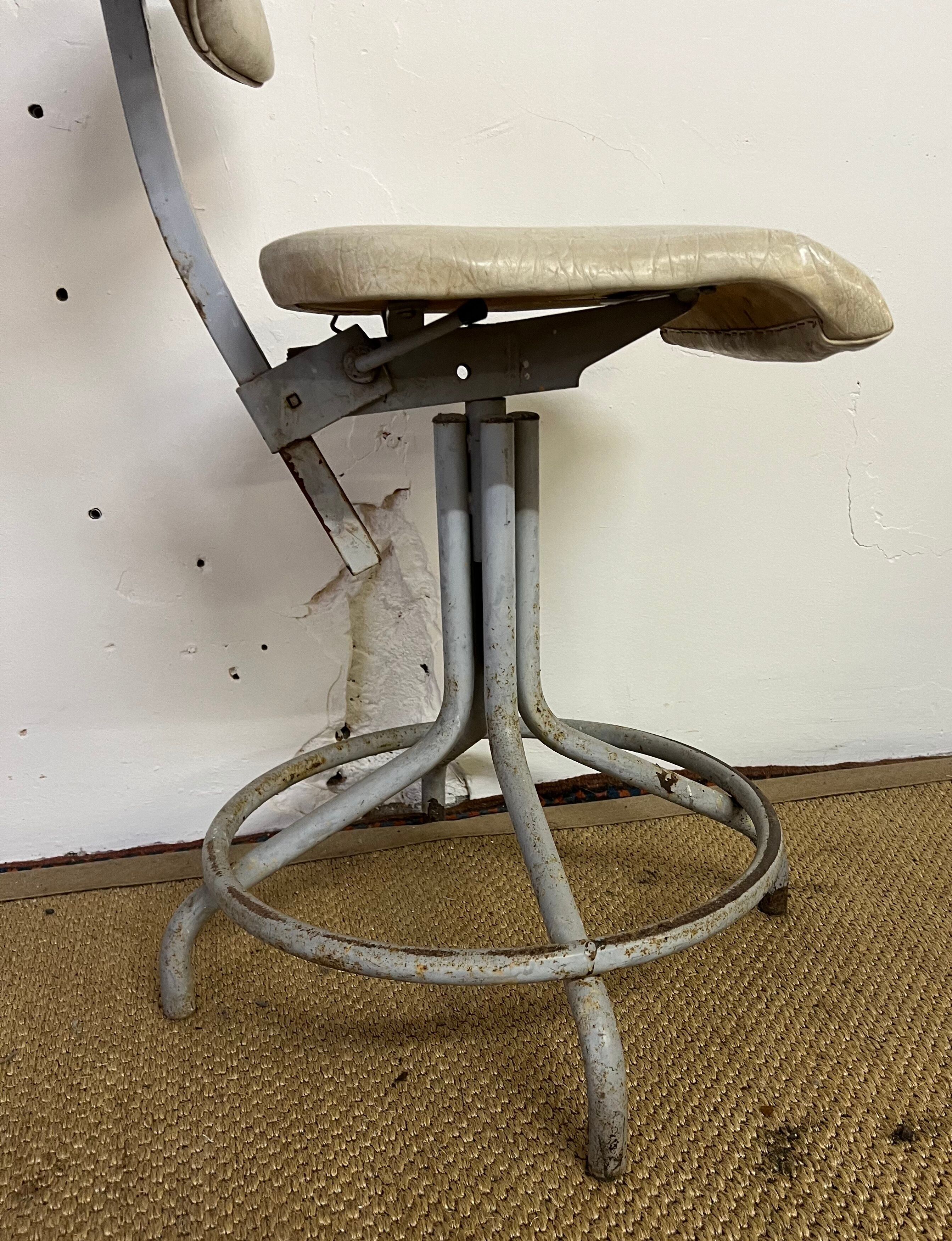 Old industrial workshop chair