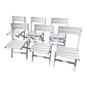 6 chaises  jardin vntage