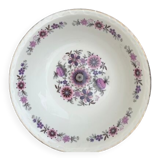 Paris porcelain salad bowl vintage floral motif 1970