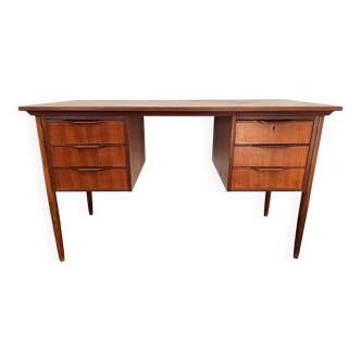 Scandinavian desk with 6 drawers from the 50s/60s