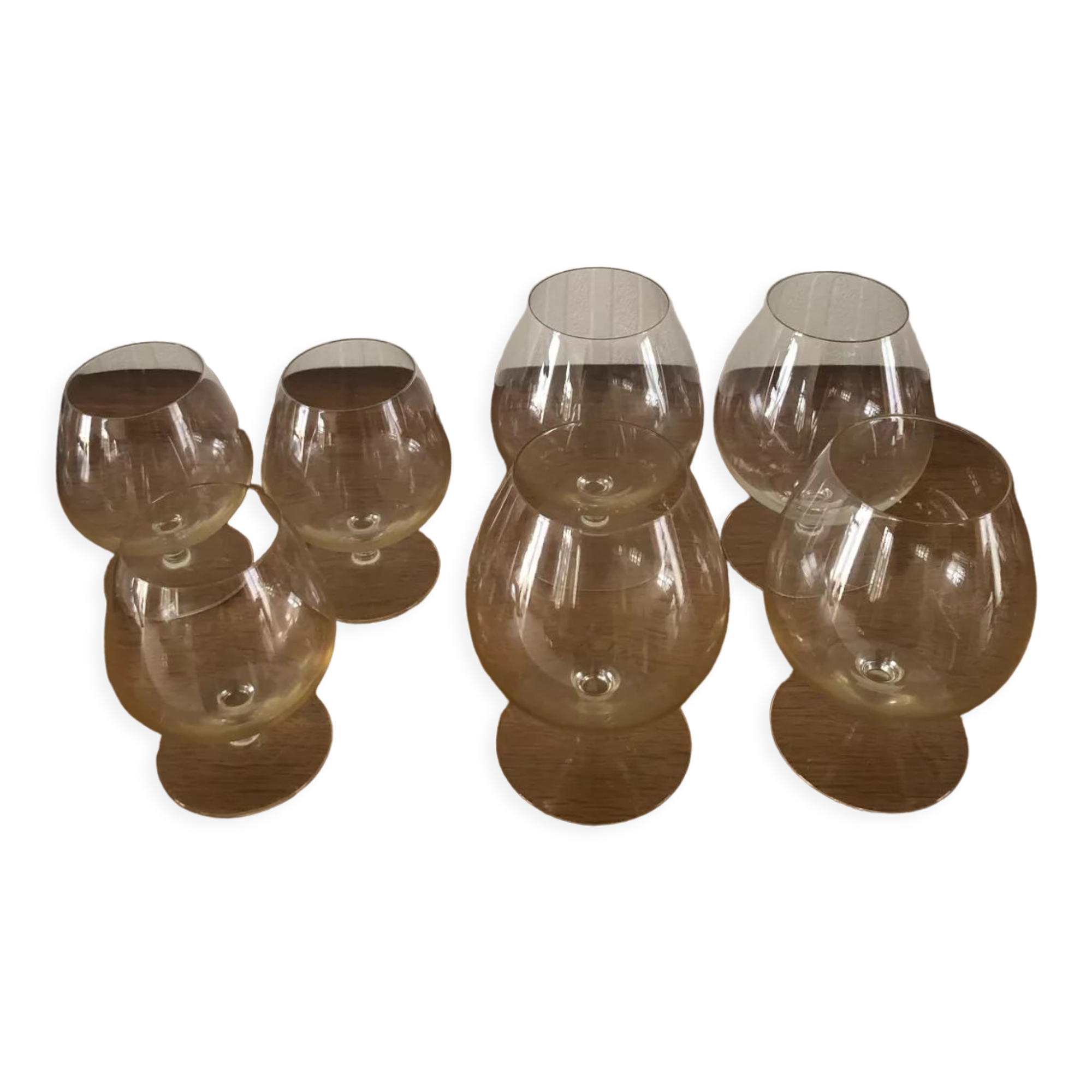 Crystal cognac glass set