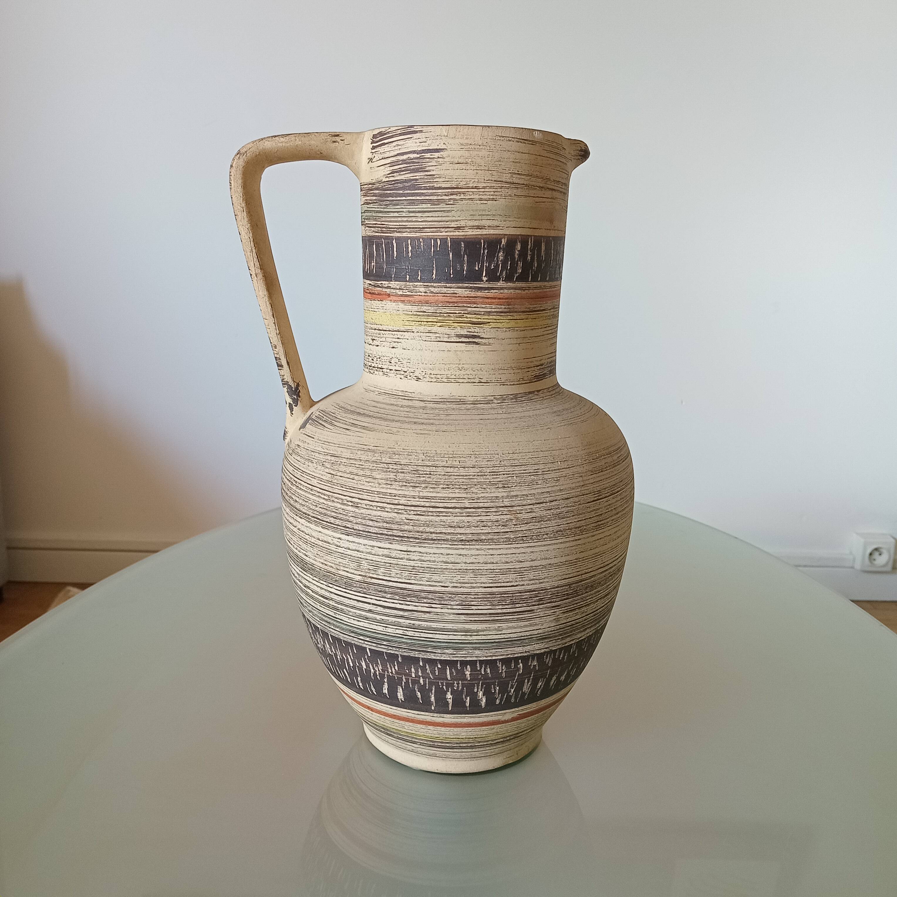 Large spara ceramic vase from the 70s