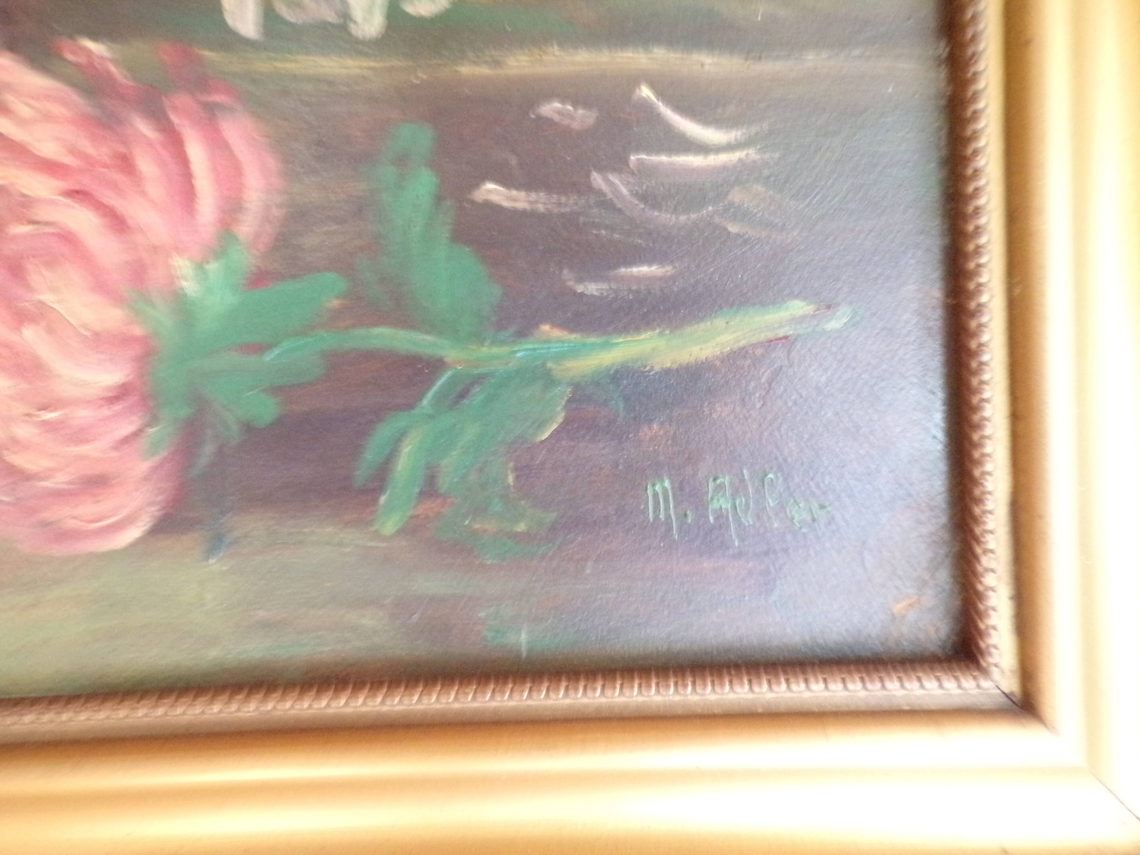 Still life with bouquet of flowers