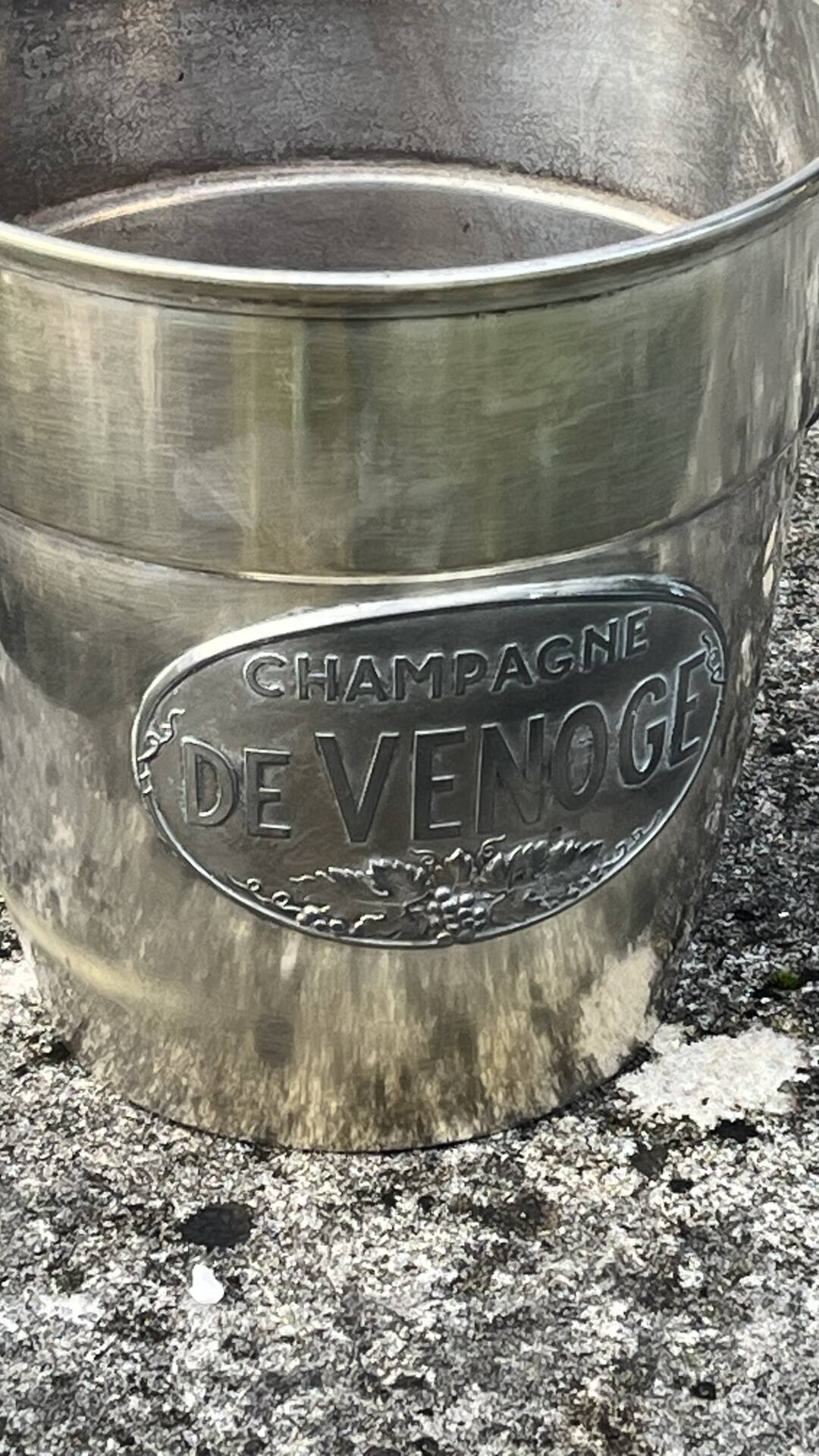 De Venoge champagne bucket, antique art deco champagne cooler