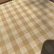 Wooden and embroidered fabric fireplace screen 94X62