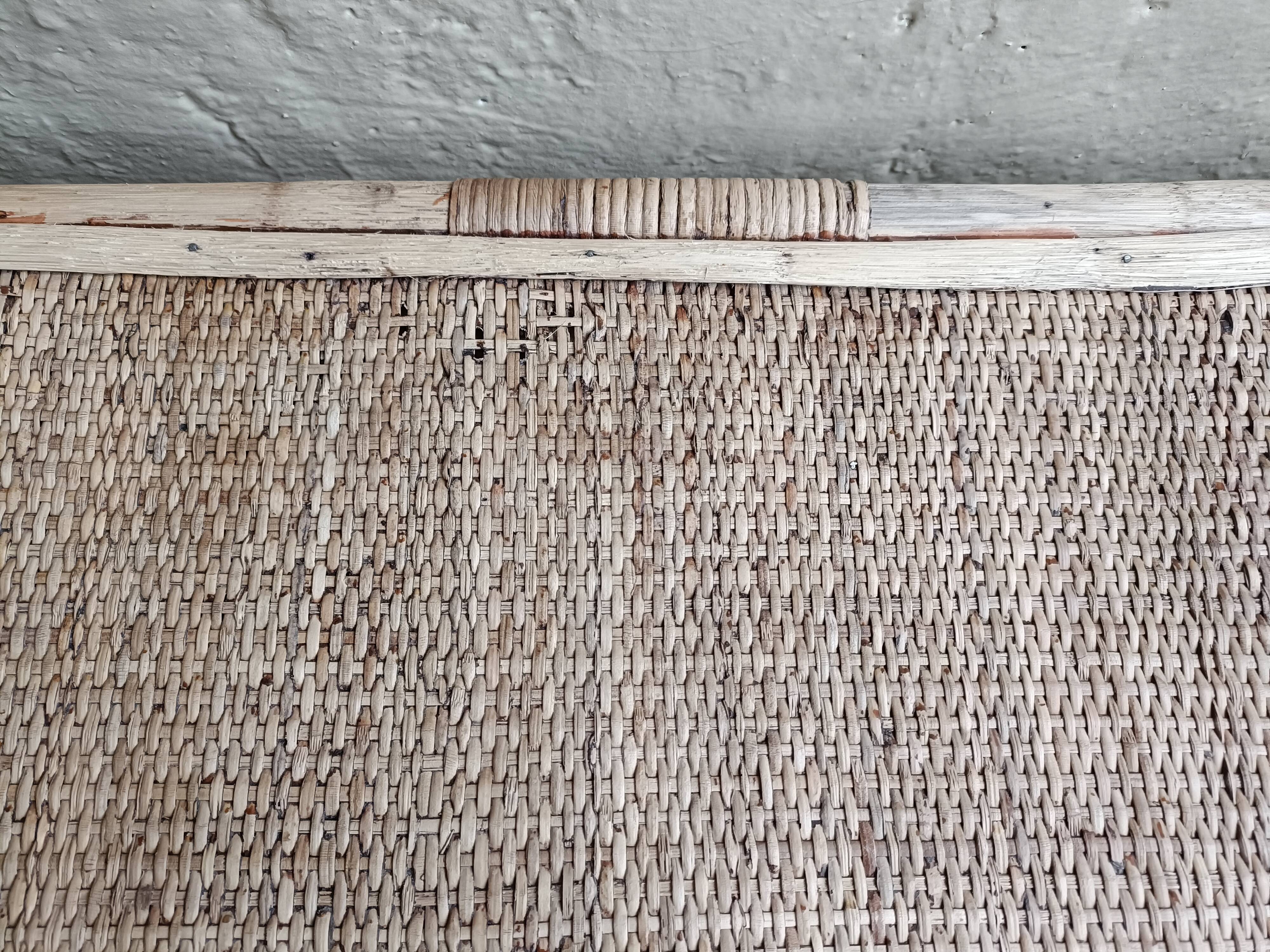 Refurbished rattan coffee table