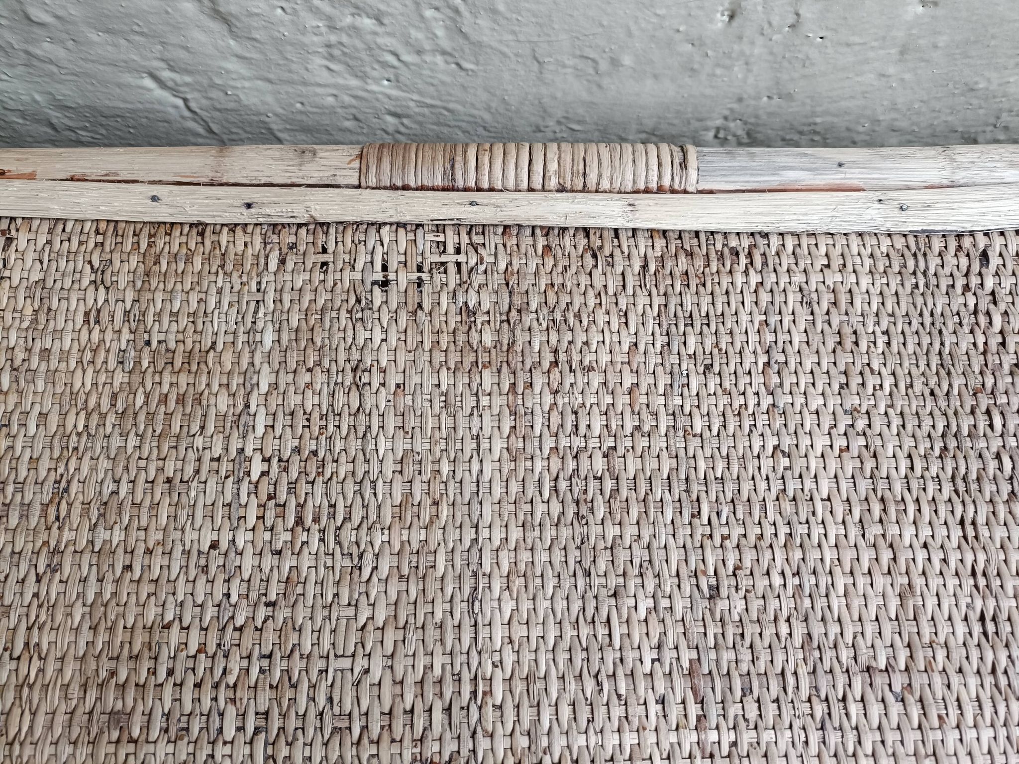 Renovated rattan coffee table