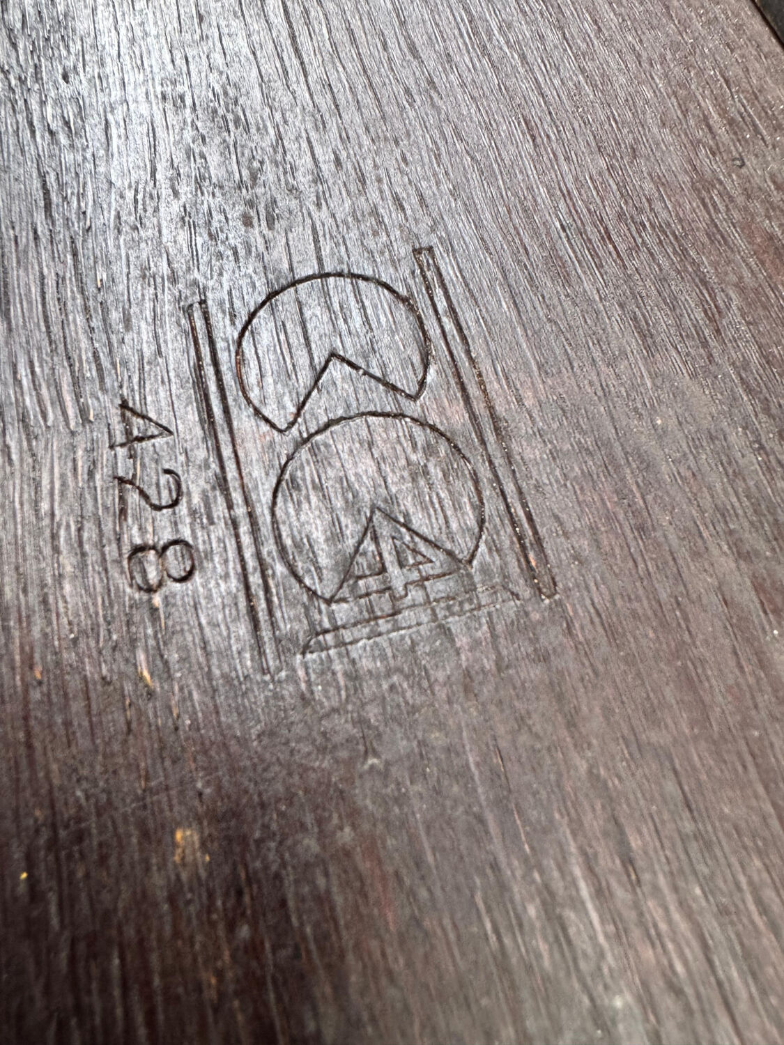 CC41 stamped steering wheel table – English furniture from the Second World War