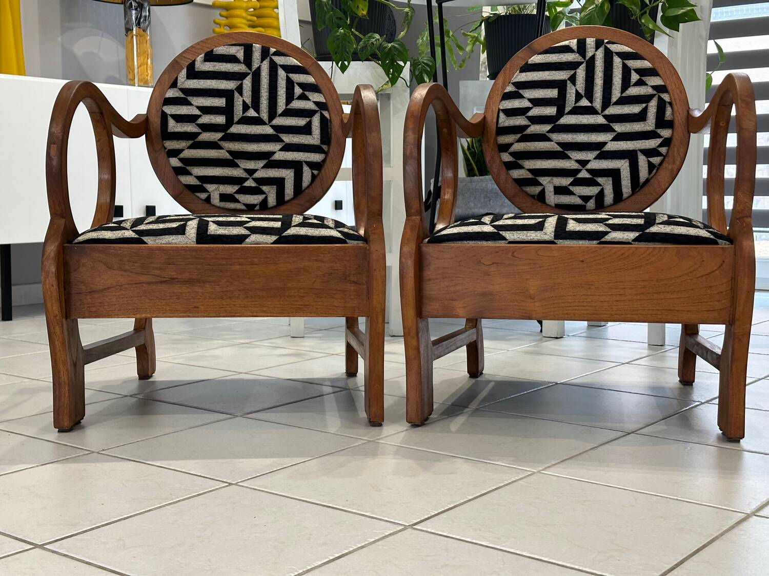 Pair of Art Deco armchairs by Hungarian designer Lajos Kosma, 1930s