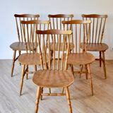 6 Tacoma model bistro chairs by Baumann, 1970s