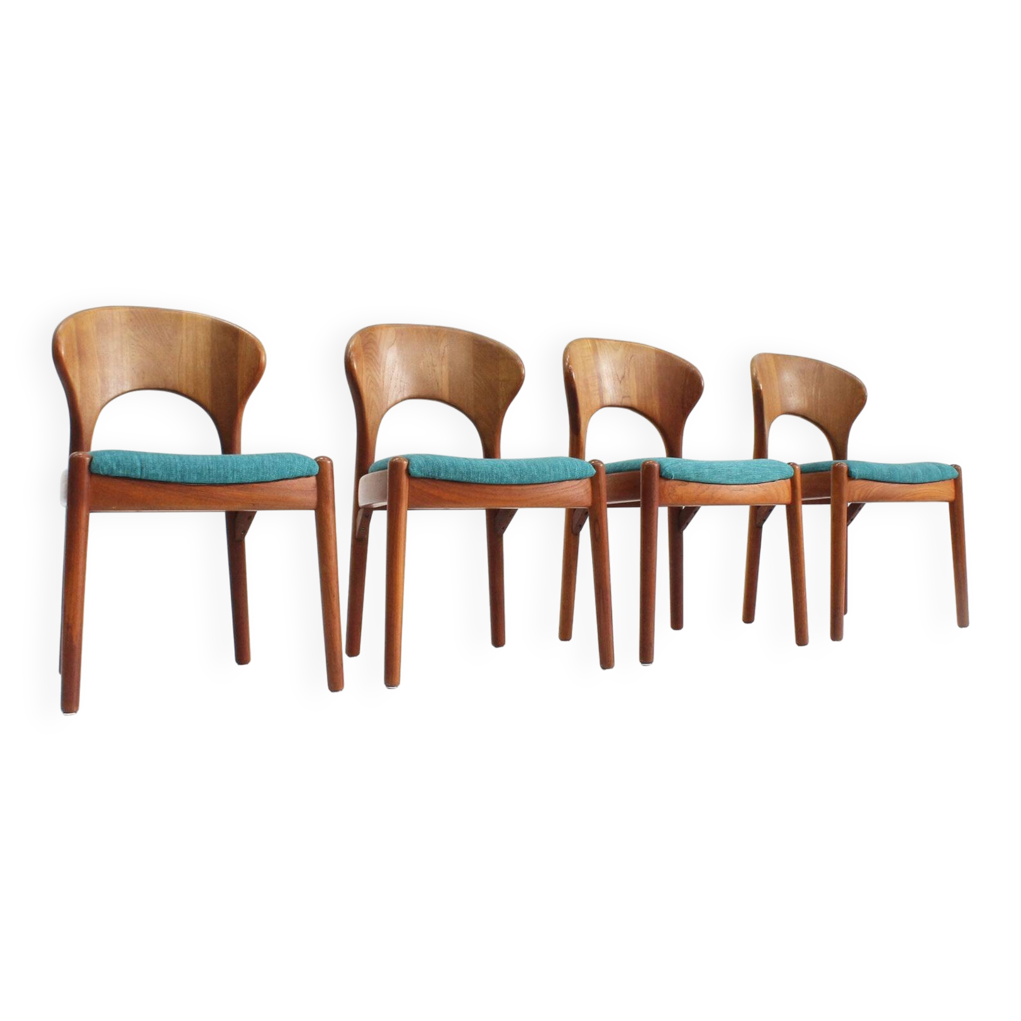 Vintage Danish dining chairs by Schou Andersens Mobelfabrik, 1960s, set of 4