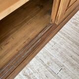 Oak showcase bookcase