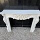 Louis XV Style Fireplace in Carrara Marble, Circa 1980