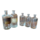 Série 5 flacons apothicaire pharmacie verre soufflé