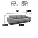 AMPM Cerea chevron patterned linen 3-seater sofa – La Redoute – Very b