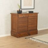 Unique Art Deco roll-top cabinet from the 1930s