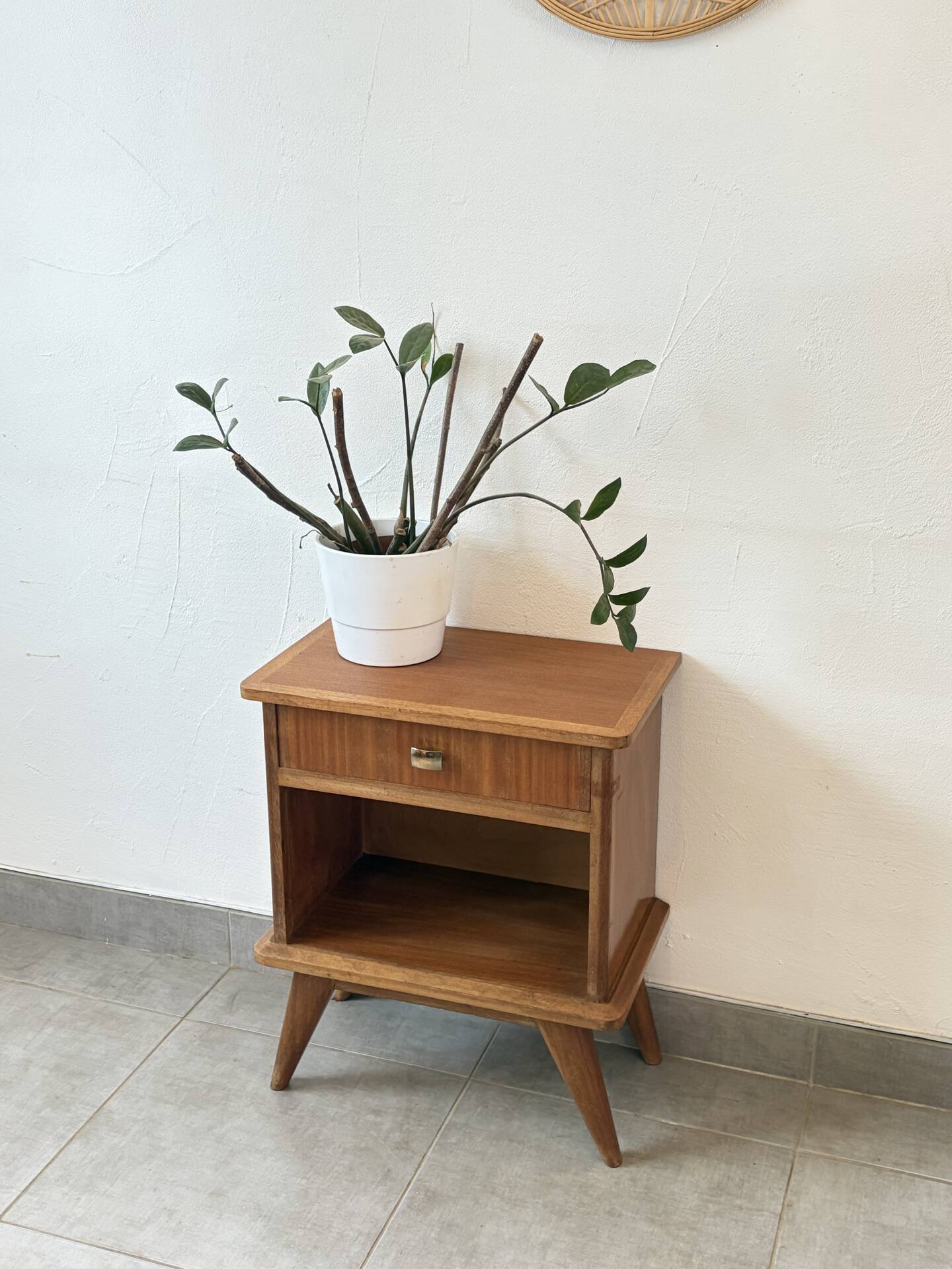 Scandinavian vintage bedside table