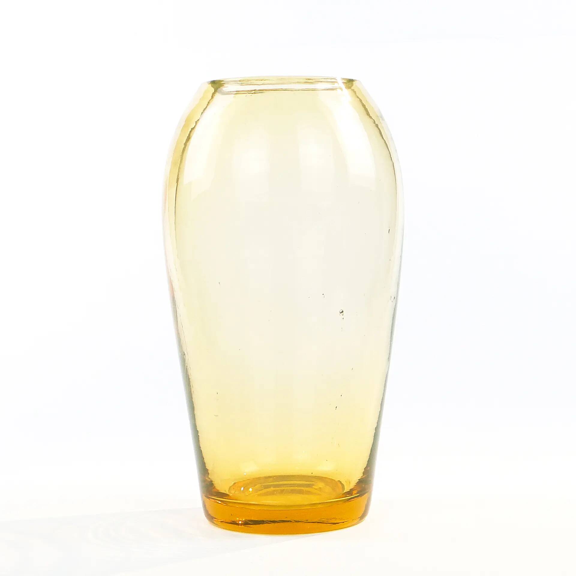Modernist vase, uranium glass, Moser, Czechoslovakia, 1930s
