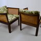 Pair of mahogany chairs model Plexus by Illum Wikkelso for C.F. Christensen in Silkeborg