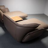 Système de canapé Beam avec table basse Walnut Beam Conçu par Patricia Urquiola pour Cassina