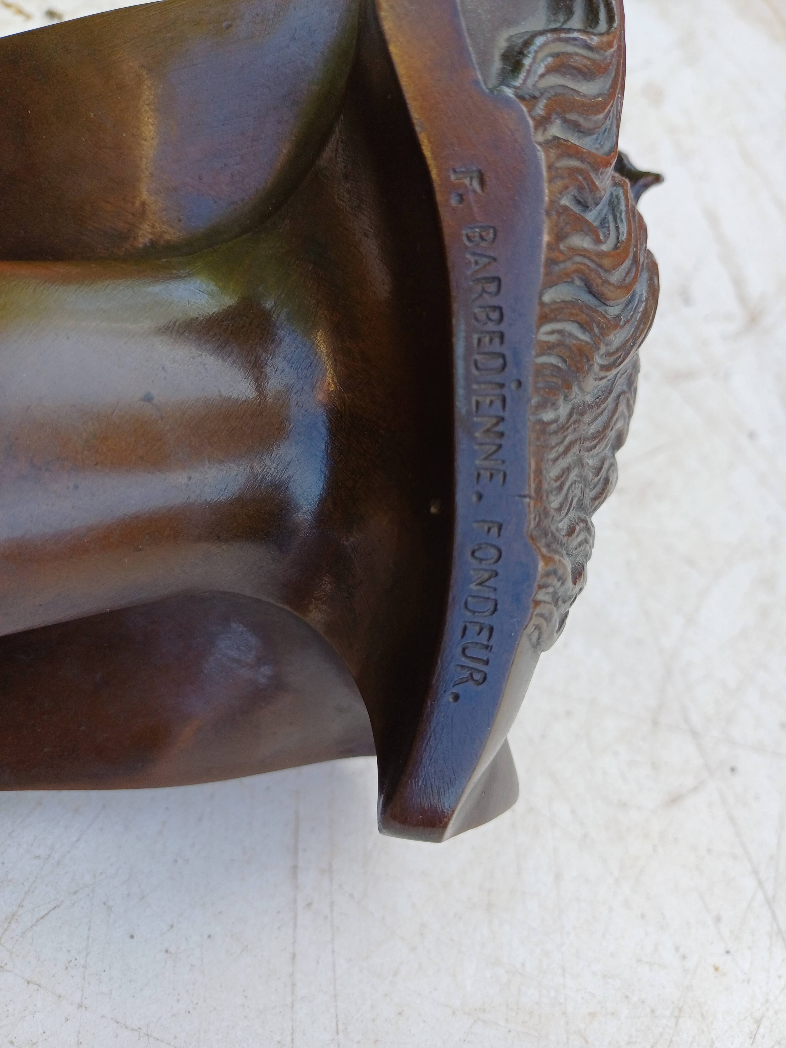 Bronze "Christ" by J.Clessinger Rome 1858 Barbedienne