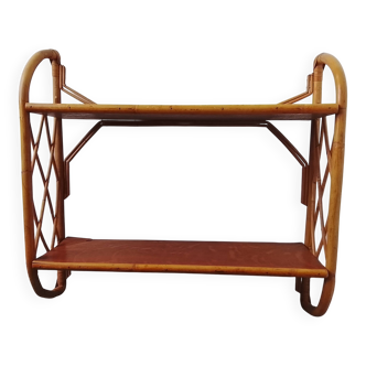 Étagère rotin murale