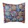 Hand-embroidered silk cushion cover from Kashmir, floral pattern 40x40 cm