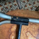 2 chairs in red Formica 60s