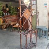 Cloakroom with bamboo coats