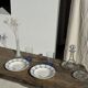 Set of 4 blue orangeade glasses H14