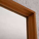 Scandinavian oak mirror, 1960s