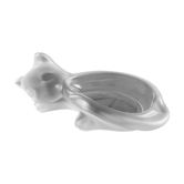 Vide poche chat en cristal dépoli