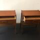 Pair of Danish teak bedside
