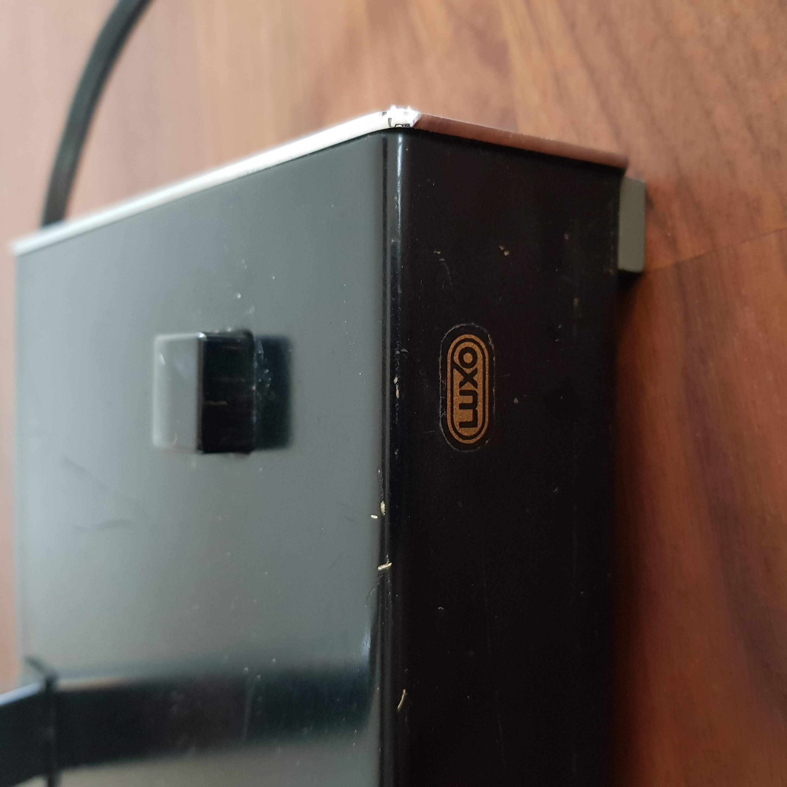 Large Scandinavian desk lamp designer Jac Jacobsen editor Luxo in black and chrome lacquered metal