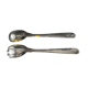 Silver-plated metal salad cutlery Argental