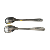 Silver-plated metal salad cutlery Argental